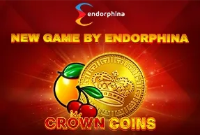 Miniatura de la tragamonedas Crown Coins con coronas y monedas doradas.